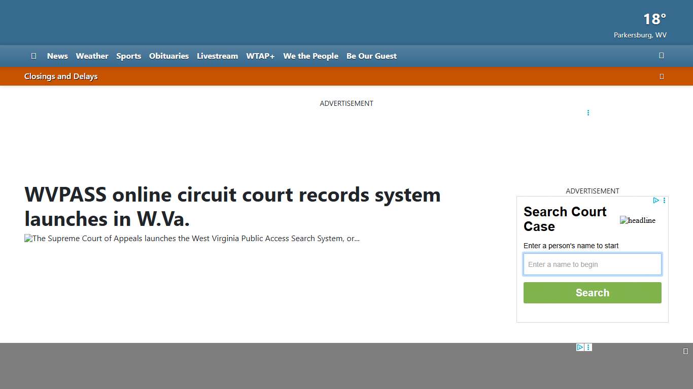 WVPASS online circuit court records system launches in W.Va.