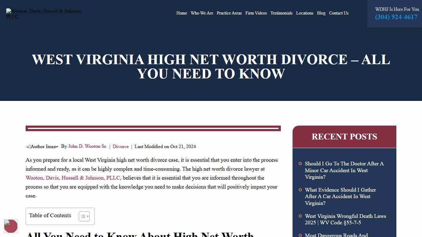 West Virginia High Net Worth Divorce - All You Need to Know 2026
