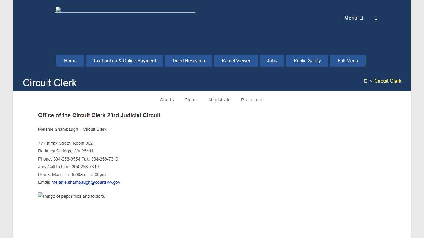 Circuit Clerk – Morgan County West Virginia